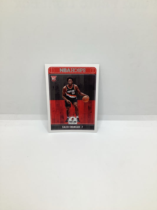 2017-18 Hoops Caleb Swanigan RC Red