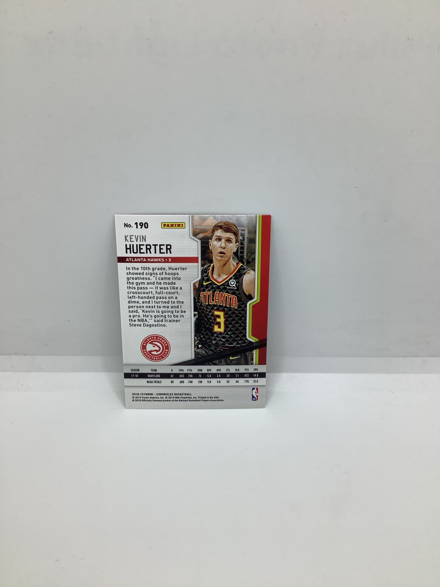 2018-19 Chronicles Kevin Huerter RC Red Green