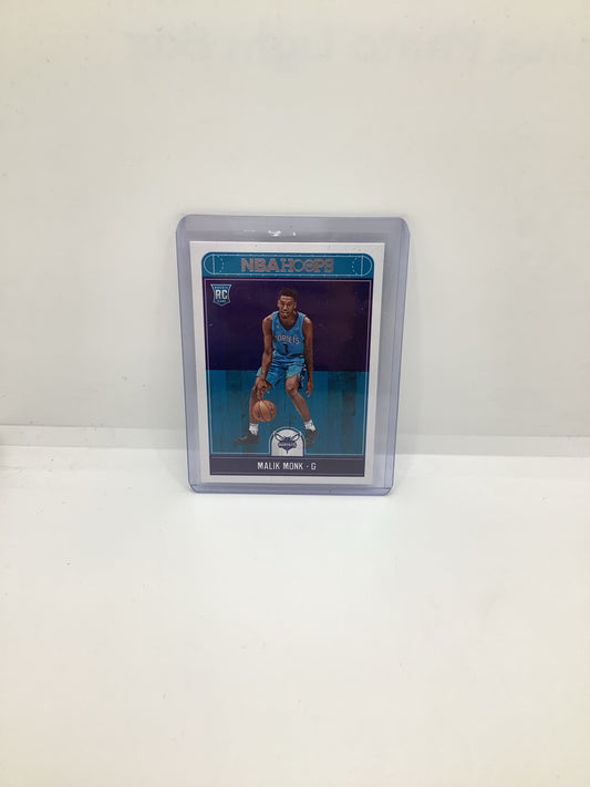 2017-18 Hoops Malik Monk RC Blue Purple