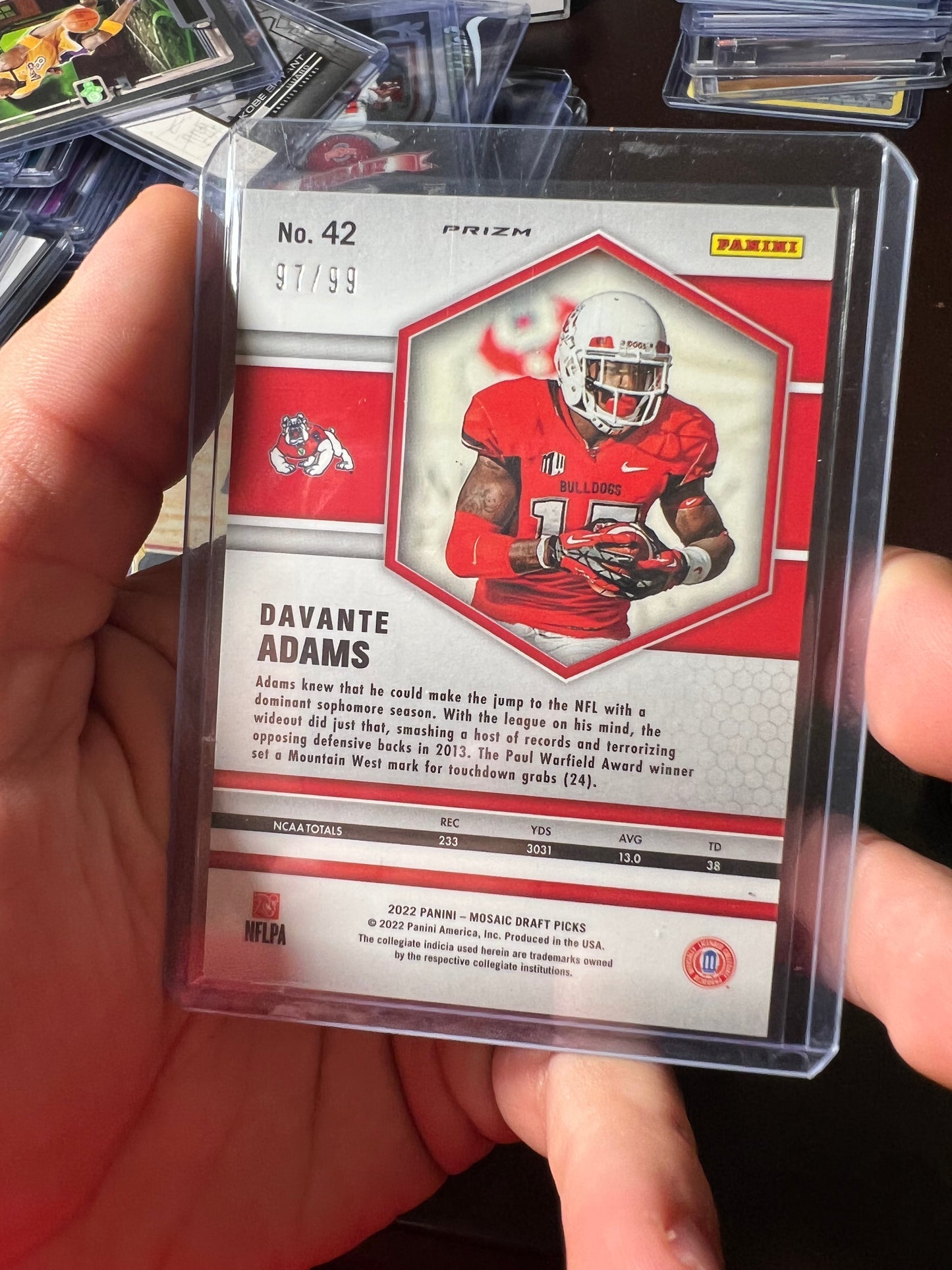 2021 Mosaic Devante Adams Red /99