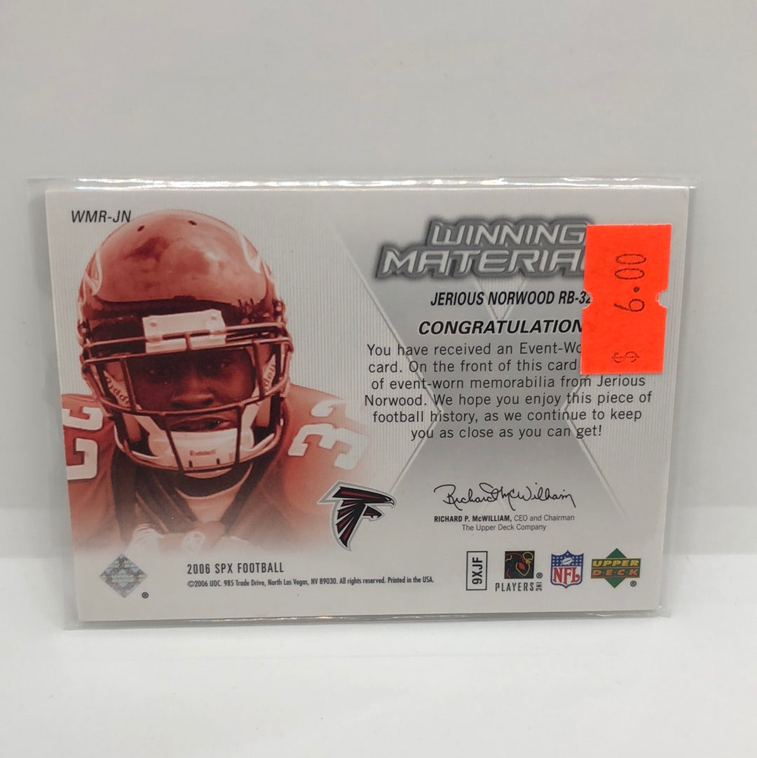 Jerious Norwood 2006 SpX Rc Jsy