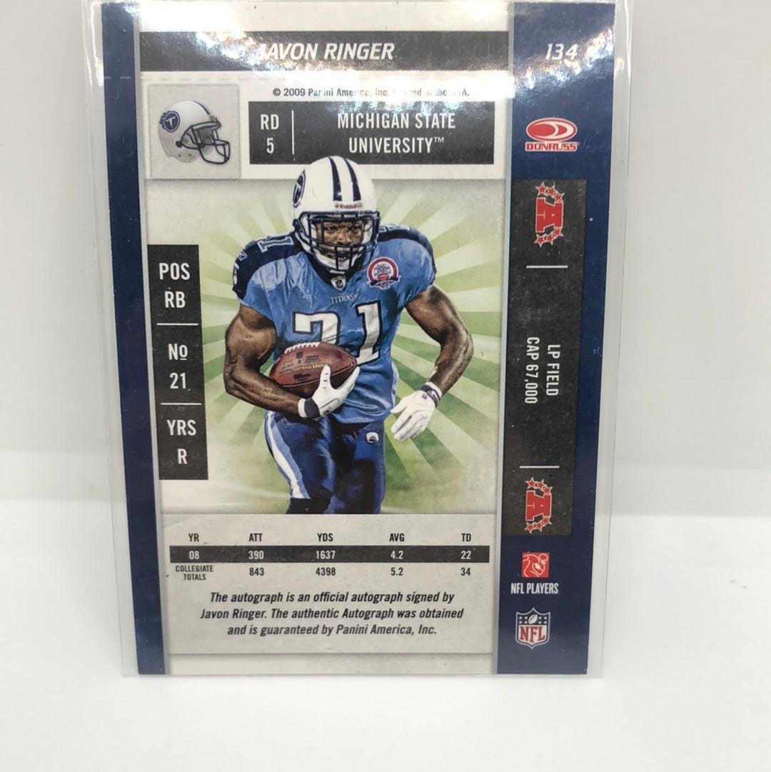 Javon Ringer 2009 Contenders Rc Auto