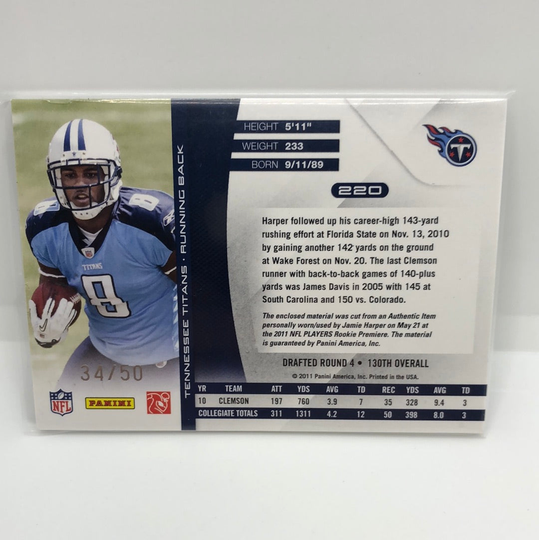 Jamie Harper 2011 Absolute Jumbo Jsy /50