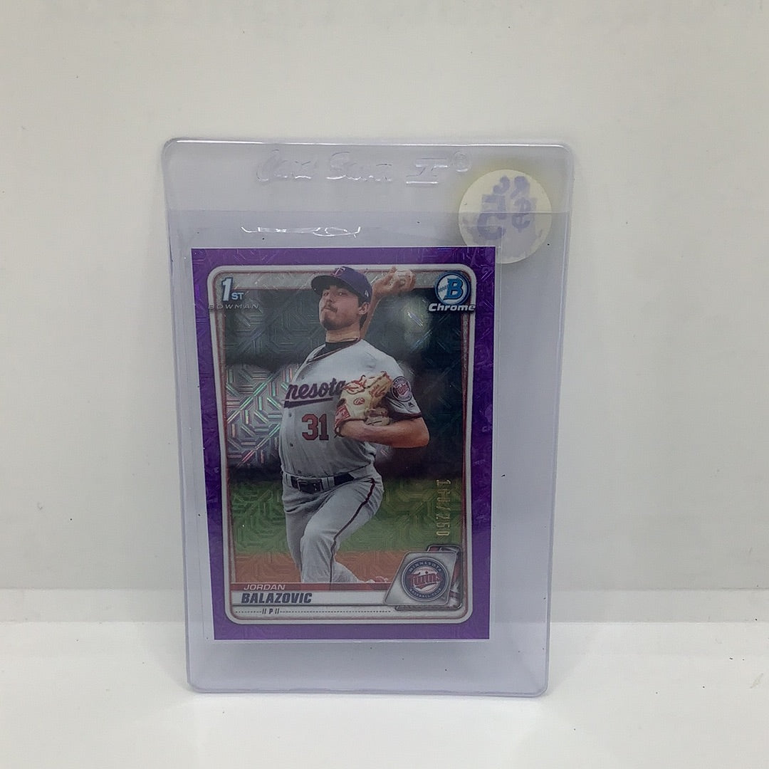 2020 Topps Jordan Balazovic RC Purple Holo