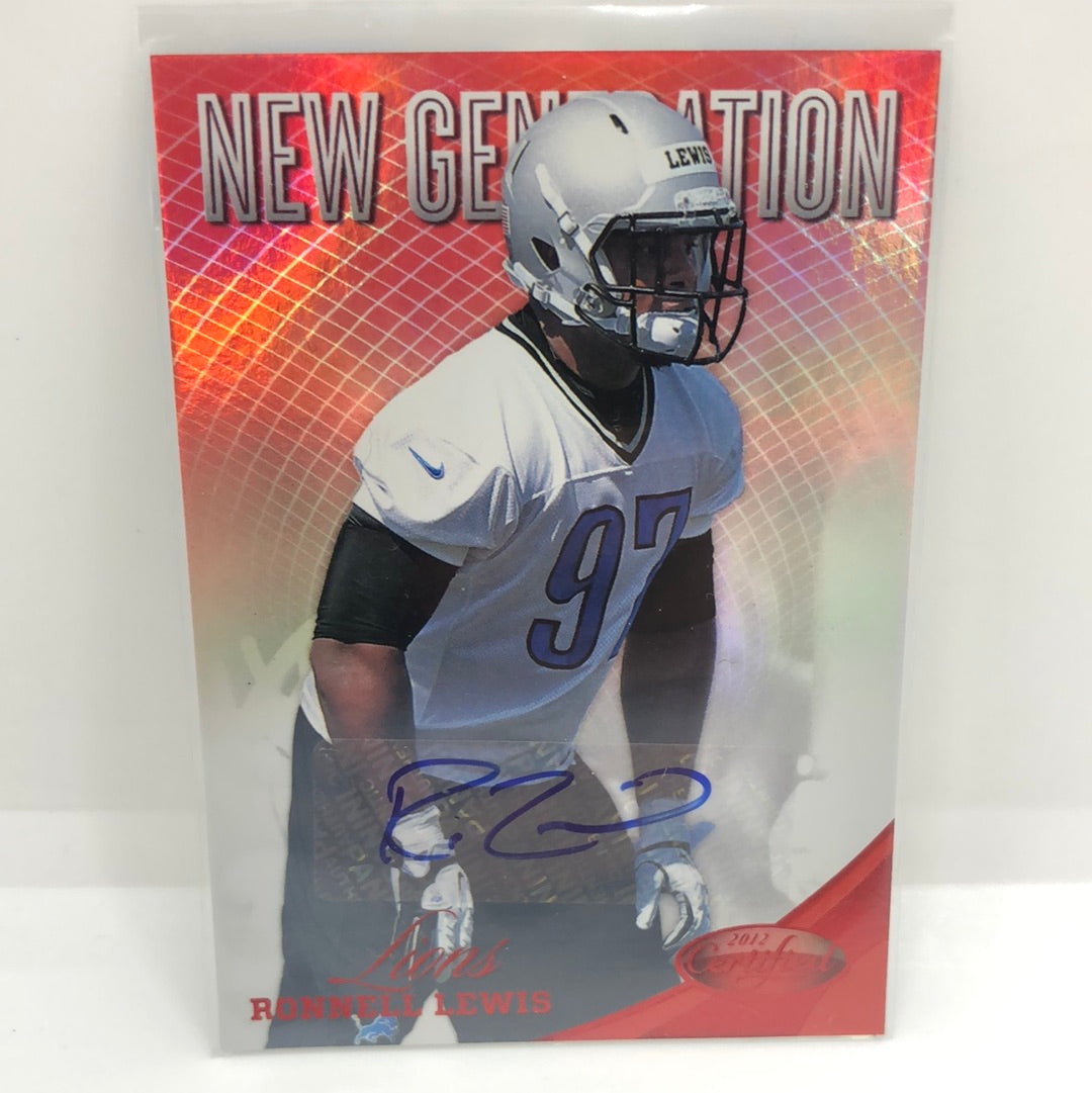 Ronnell Lewis 2012 Certified Red Rc Auto /350
