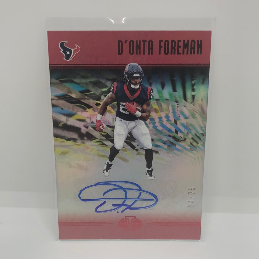 D’onta Foreman 2018 Illusions Rc Auto /25