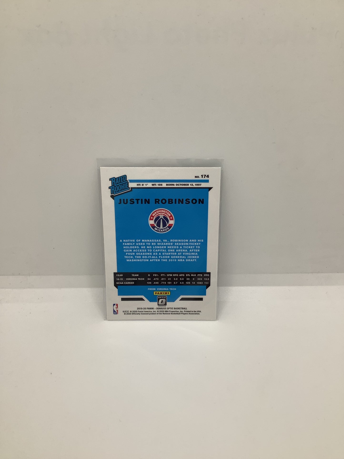 2019-20 Donruss Optic Justin Robinson RC