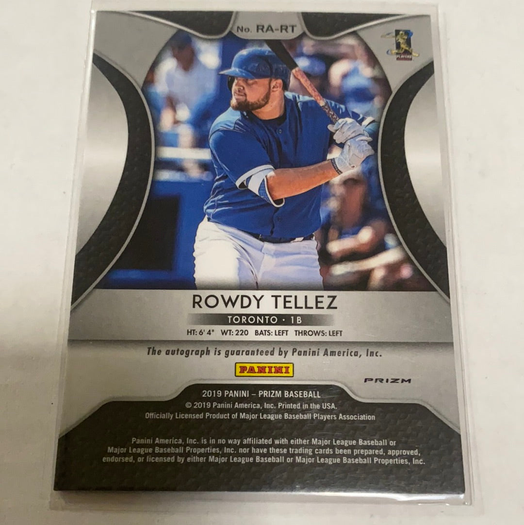 2019 Panini Prizm Rookie Autographs Red ROWDY TELLEZ #RA-RT Blue Jays Auto