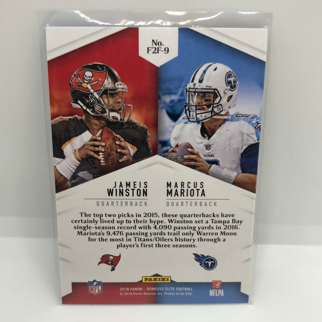 Jameis Winston / Marcus Mariota Face to Face Green 2018