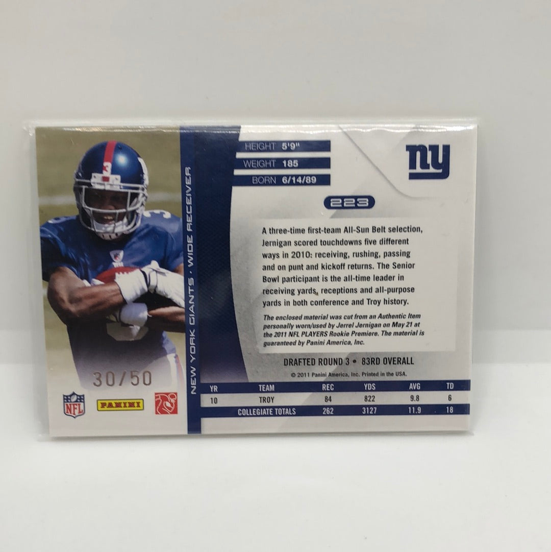 Jerrel Jernigan 2011 Absolute RPM Jumbo Jsy /50