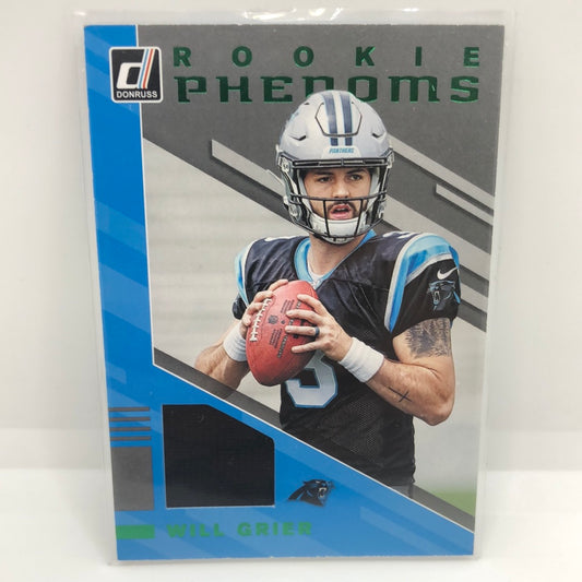 Will Grier 2019 Donruss Emerald Phenoms Rc Jsy