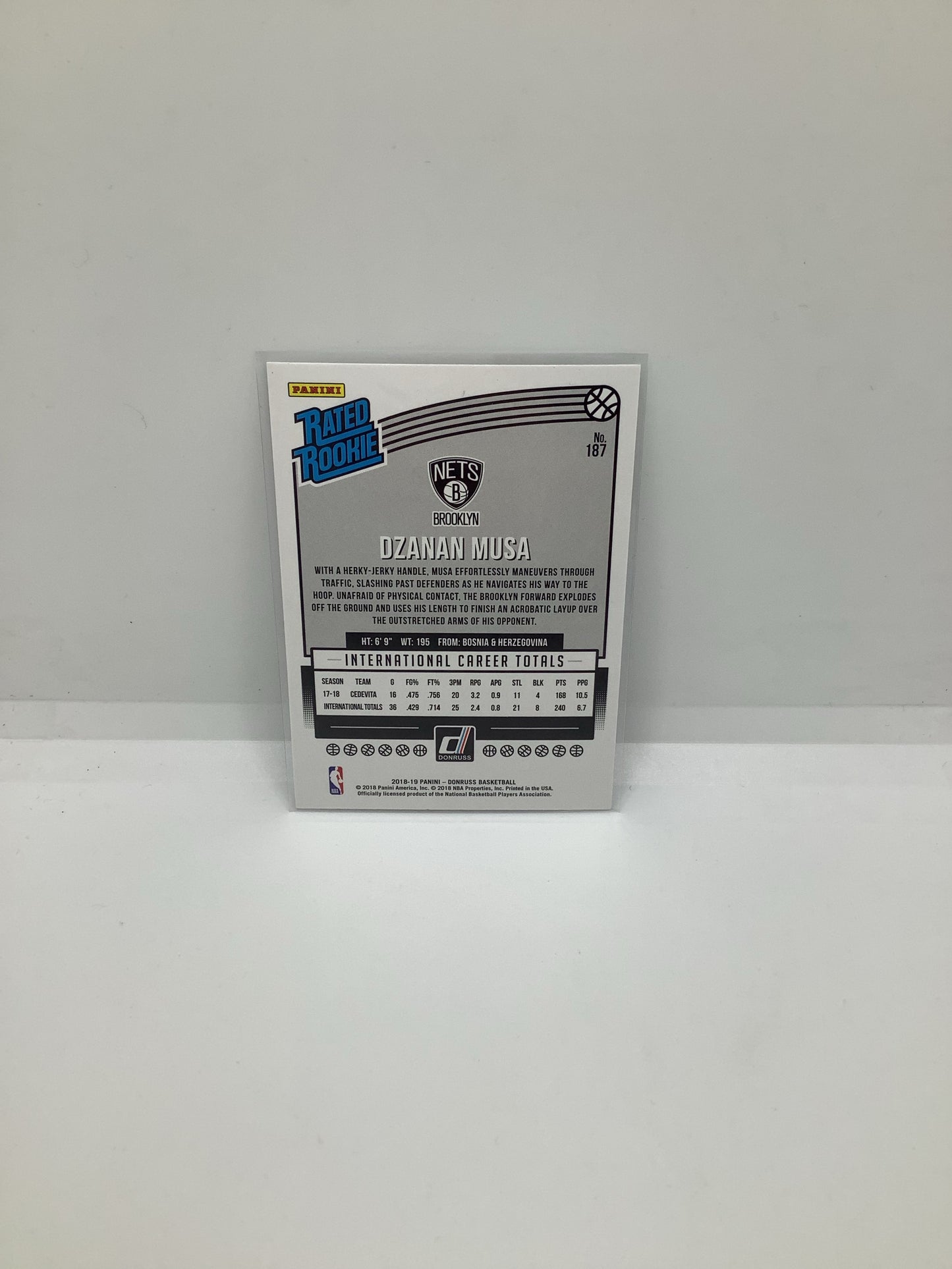 2018-19 Donruss Dzanan Musa RC