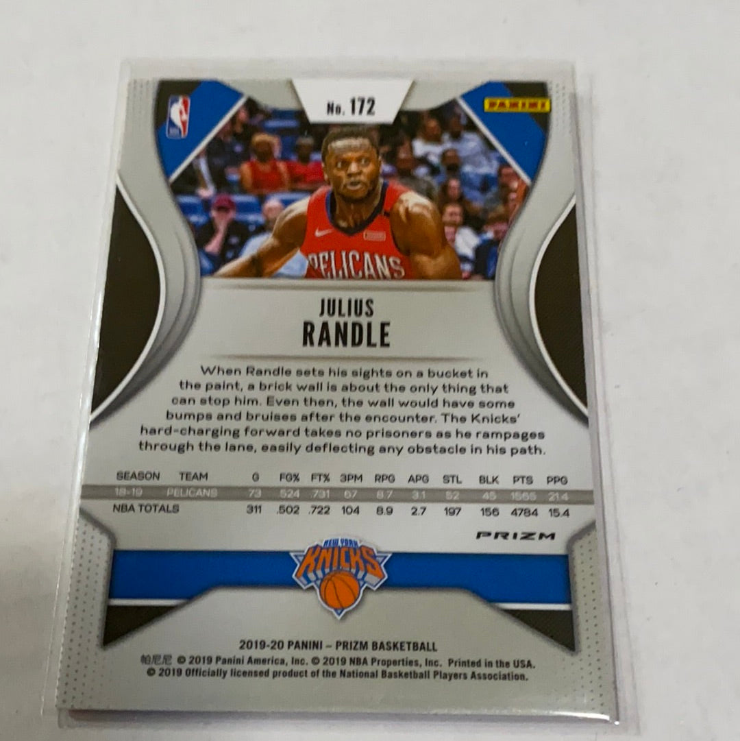 Julius Randle 2019 Panini Prizm Orange Cracked Ice