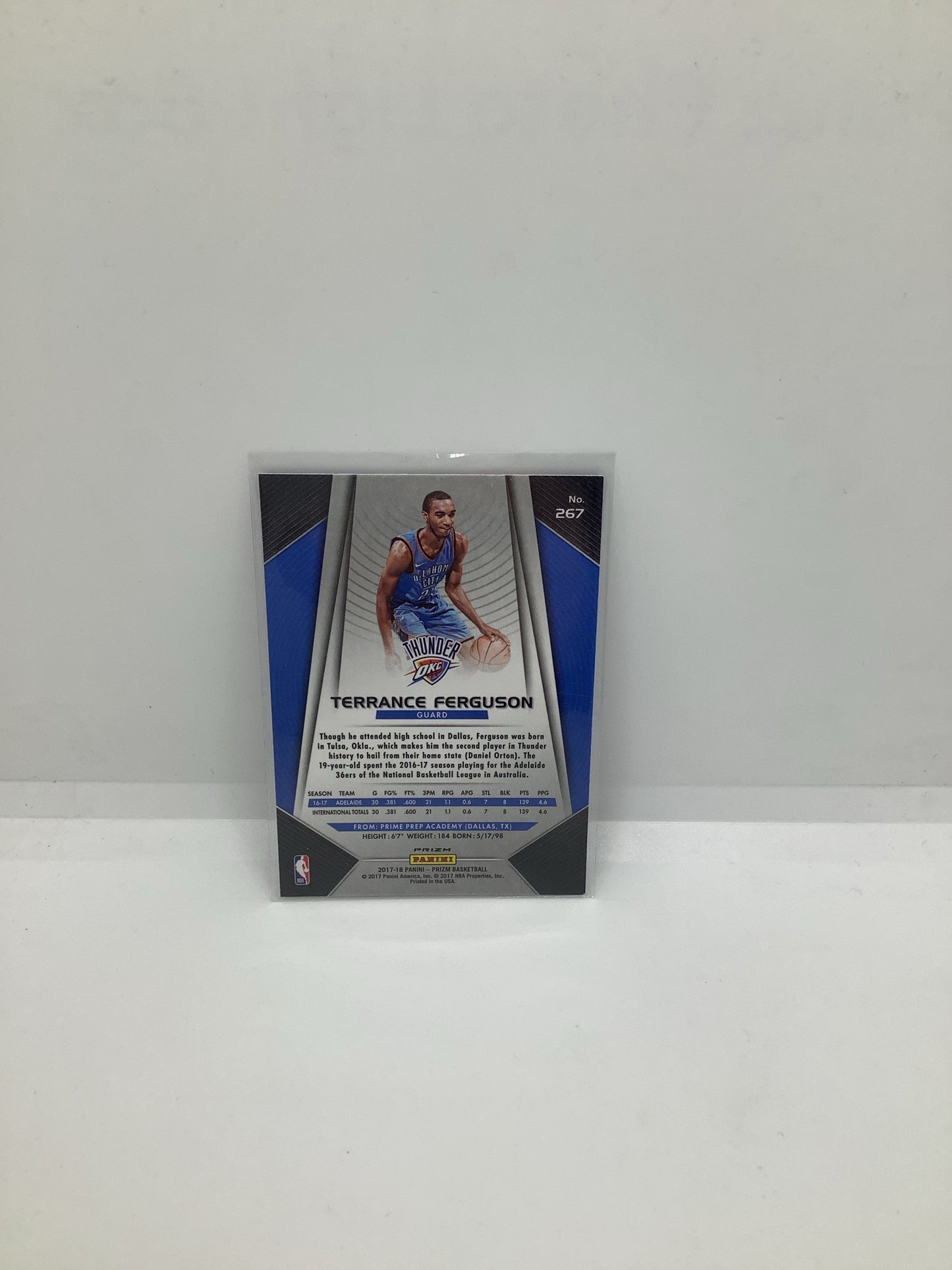 2017-18 Prizm Terrance Ferguson RC Red Blue Holo