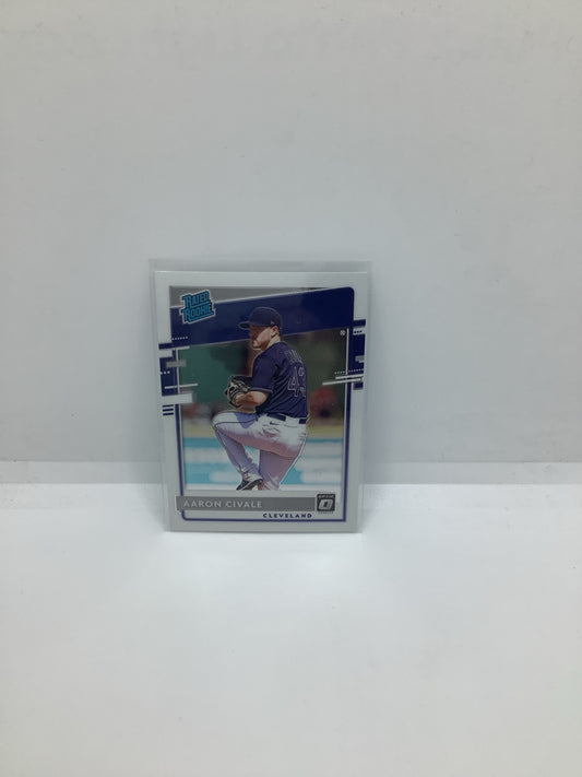 2020 Donruss Optic Aaron Civale RC Blue