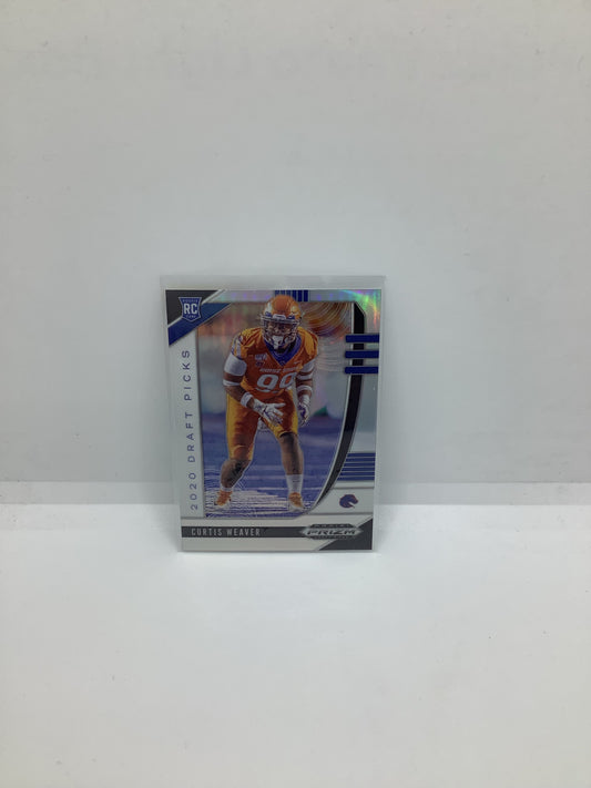 2020; Prizm Draft Picks Curtis Weaver RC Blue Holo
