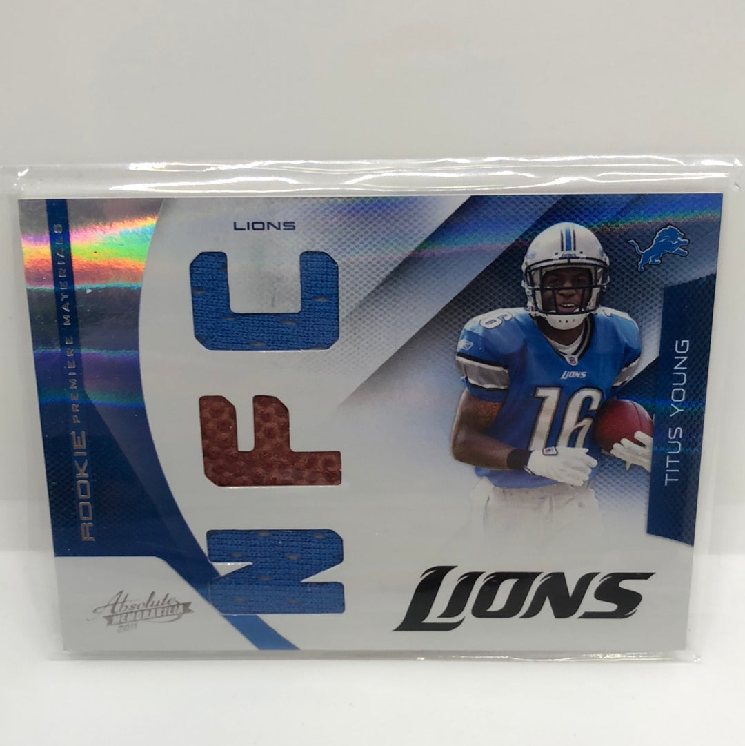 Titus Young 2011 Absolute RPM Jsy /99