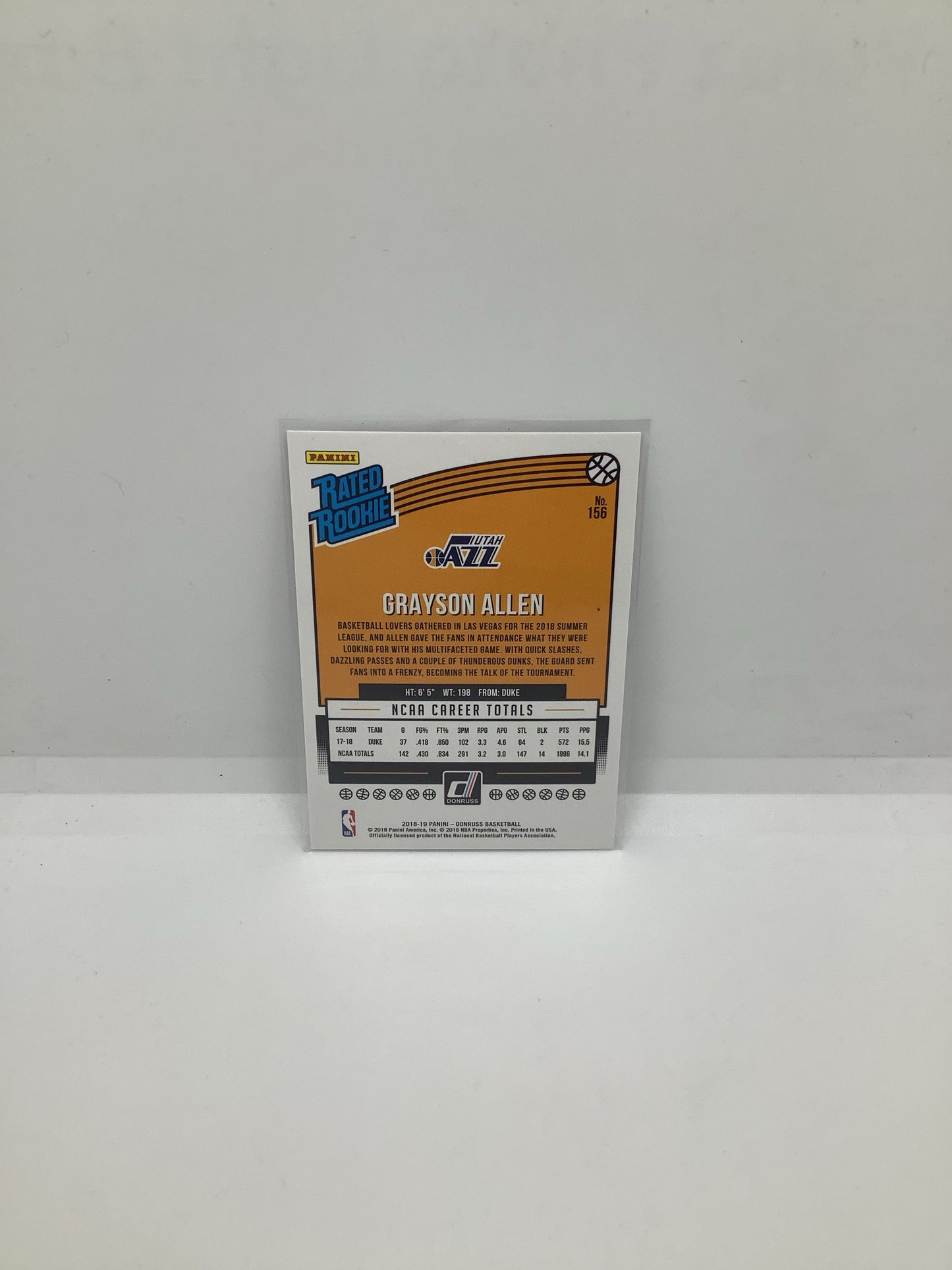 2018-19 Donruss Grayson Allen RC