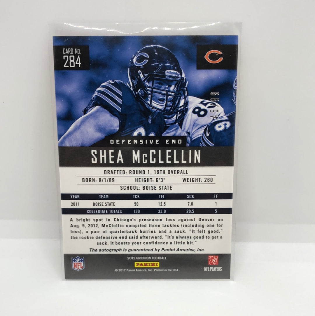 Shea McClellin 2012 Gridiron Rc Auto /99